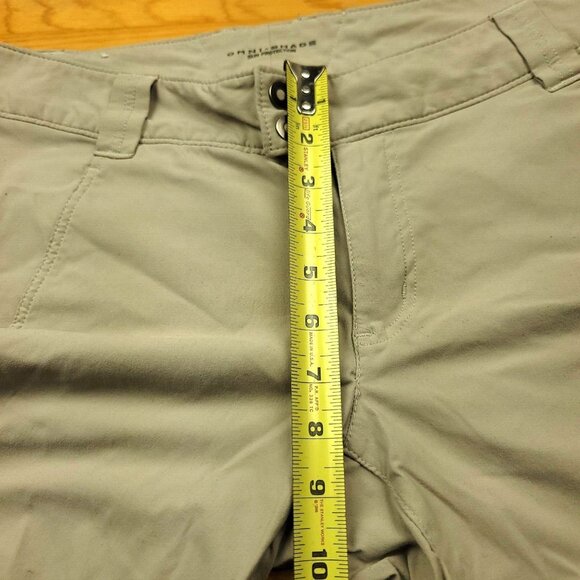 Columbia Womens 10 Silver‎ Ridge Cream Omni-Shade Capri Pants / Long Shorts - Picture 5 of 13